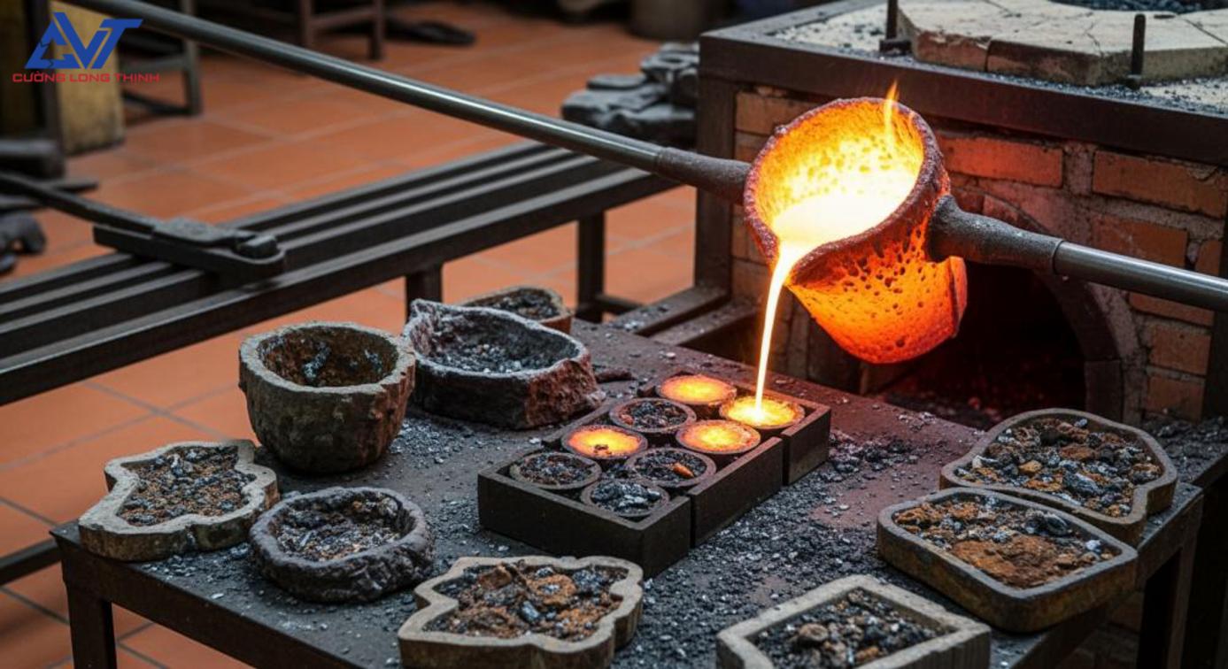 Công nghệ và thiết bị nấu đồng phế liệu