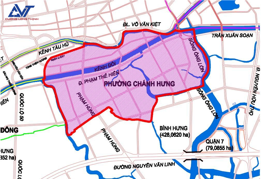 Bản đồ hành chính khu vực Phường Chánh Hưng sau sáp nhập Bản đồ hành chính khu vực Phường Chánh Hưng sau sáp nhập