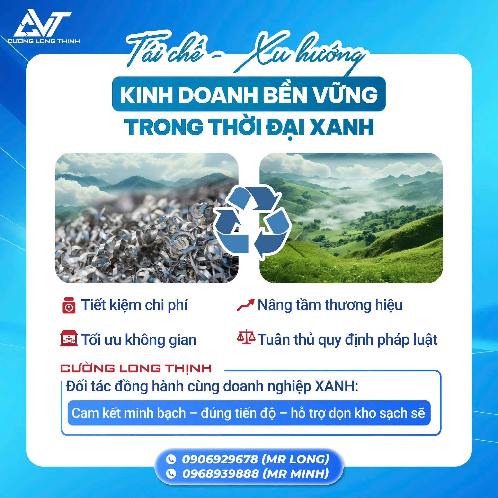 Cường Long Thịnh xử lý phế liệu chuyên nghiệp, uy tín, tuân thủ pháp luật môi trường