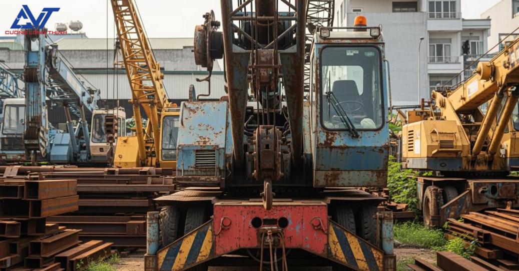Quy trình thu mua và bán cần cẩu cũ